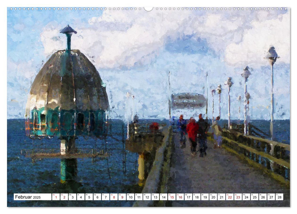 Malerische Insel Usedom - Acryl Impressionen (CALVENDO Premium Wandkalender 2025)