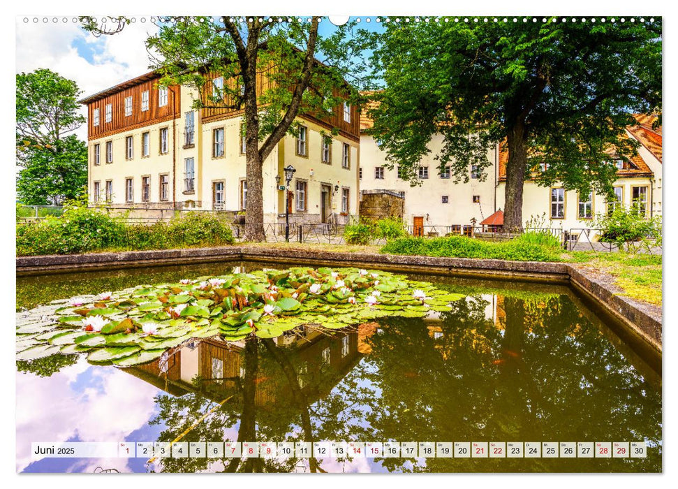 Die Burg Hohnstein im Wandel der Jahreszeiten (CALVENDO Premium Wandkalender 2025)