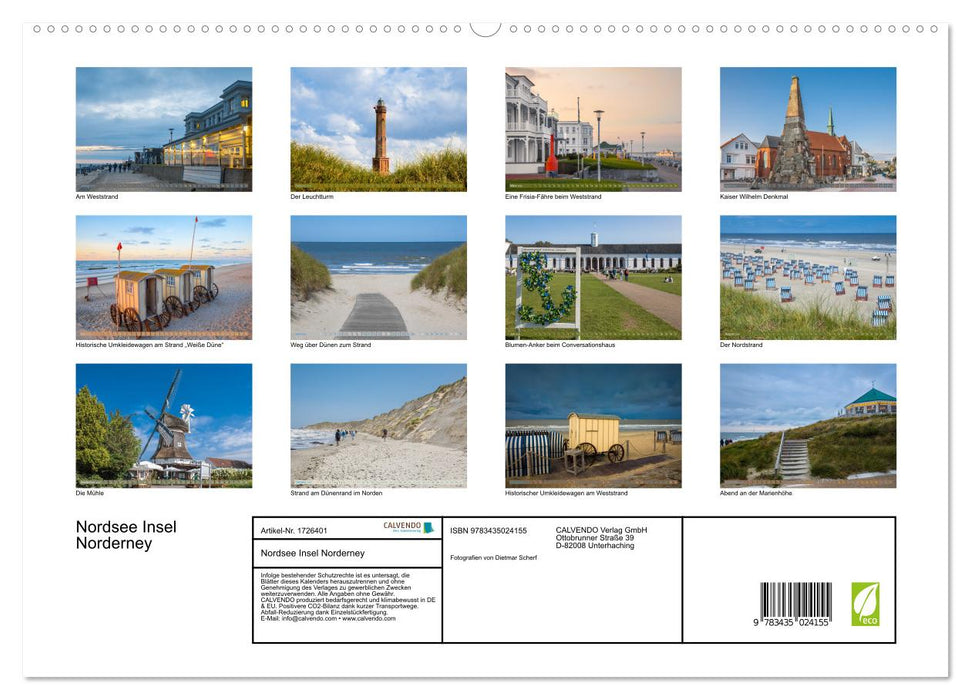 Nordsee Insel Norderney (CALVENDO Premium Wandkalender 2025)