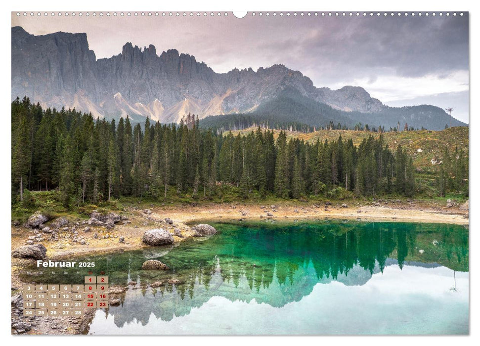 Dolomiten Impression, Hochpustertal, Seiser Alm, Gröden, Val di Fassa (CALVENDO Premium Wandkalender 2025)