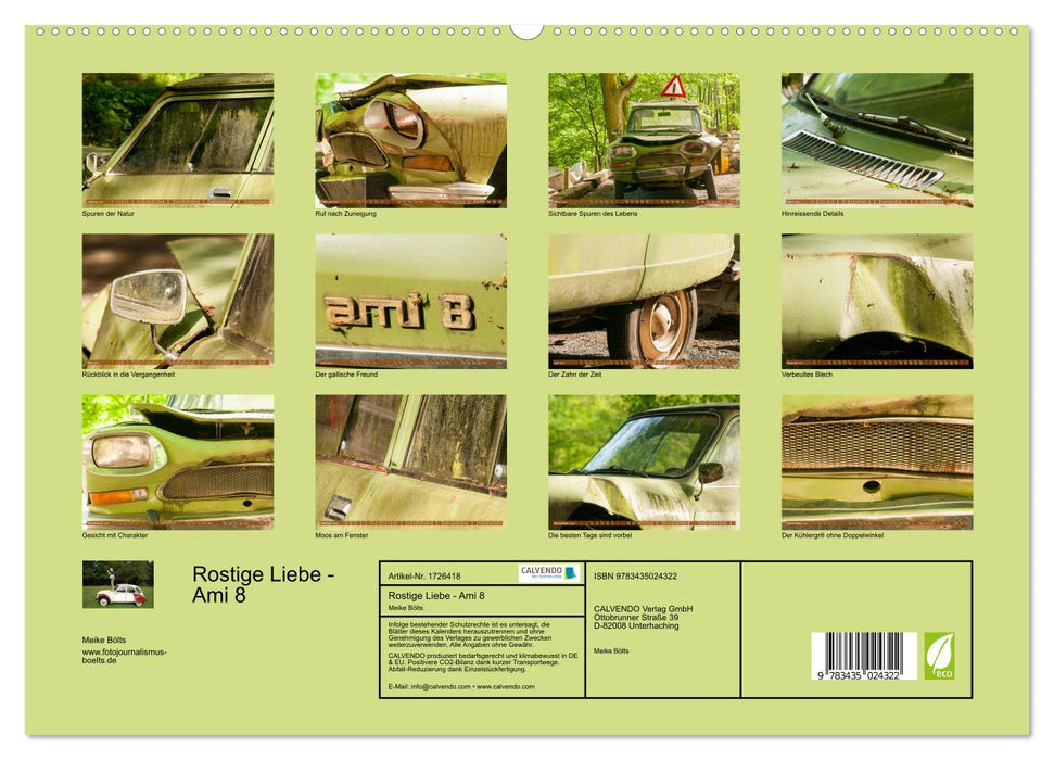 Rostige Liebe - Ami 8 (CALVENDO Premium Wandkalender 2025)