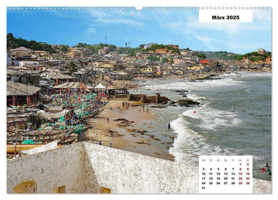 Ghana - Die Goldküste in Westafrika (CALVENDO Premium Wandkalender 2025)