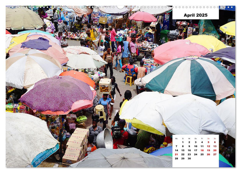 Ghana - Die Goldküste in Westafrika (CALVENDO Premium Wandkalender 2025)