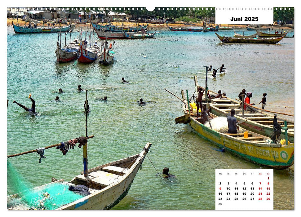 Ghana - Die Goldküste in Westafrika (CALVENDO Premium Wandkalender 2025)