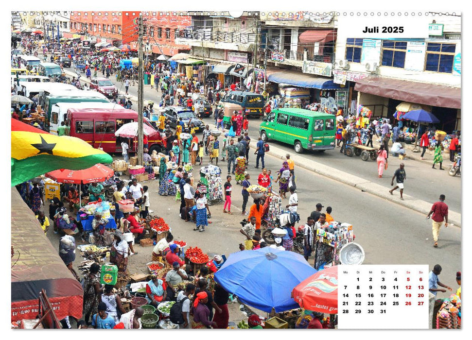 Ghana - Die Goldküste in Westafrika (CALVENDO Premium Wandkalender 2025)