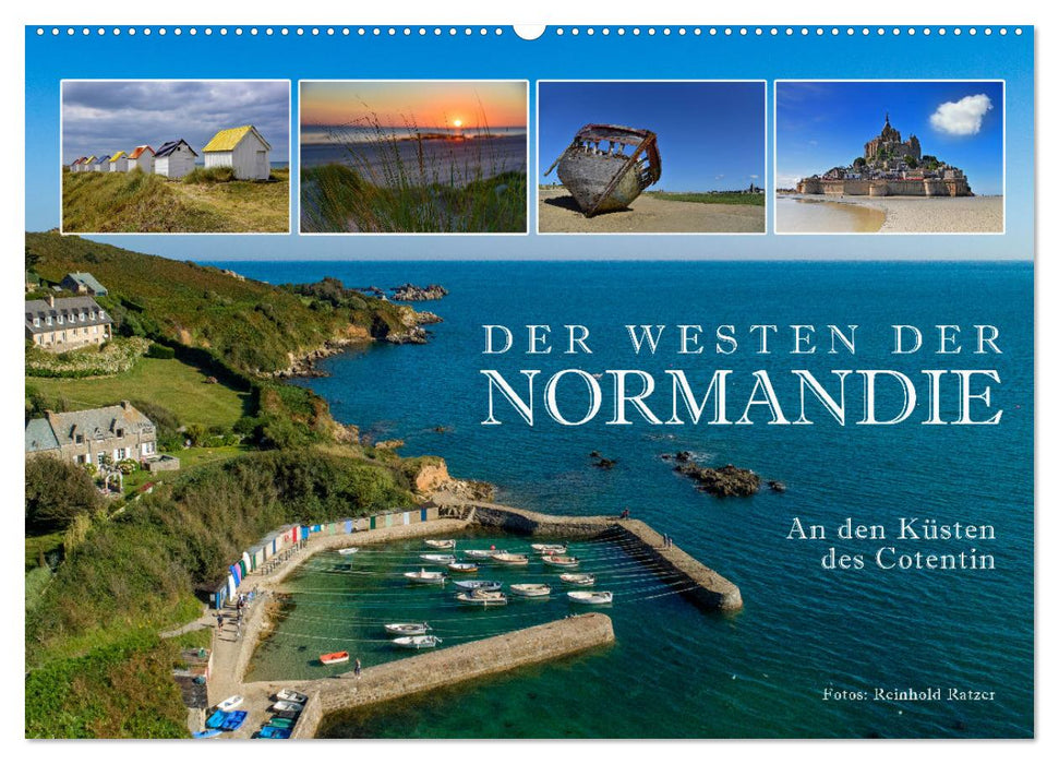 Der Westen der Normandie – An den Küsten des Cotentin (CALVENDO Wandkalender 2025)