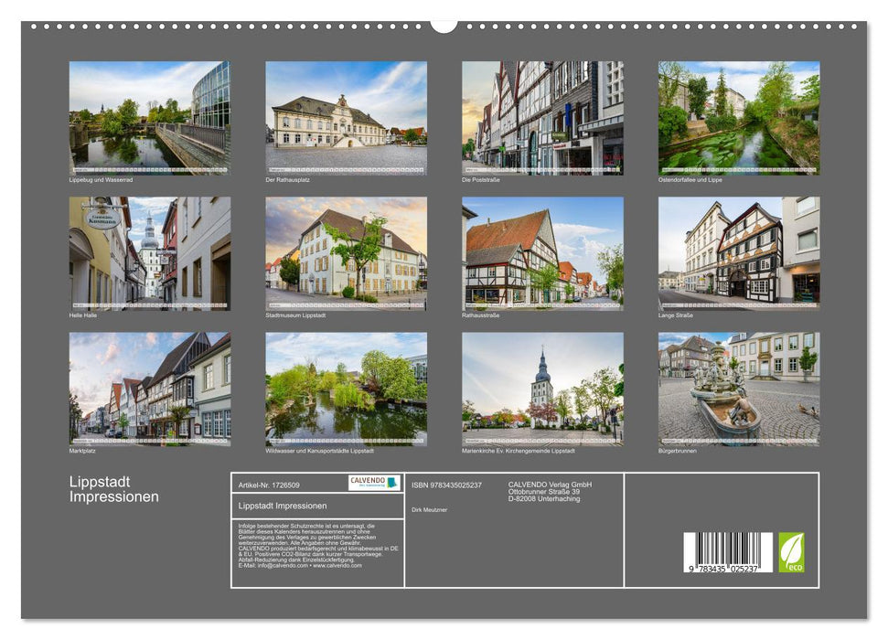 Lippstadt Impressionen (CALVENDO Wandkalender 2025)