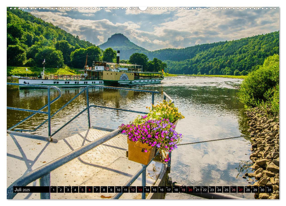 Der Lilienstein im Wandel der Jahreszeiten (CALVENDO Premium Wandkalender 2025)