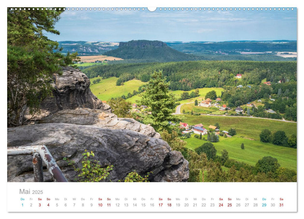 Sachsen - Eine stimmungsvolle Wanderung in Bildern (CALVENDO Premium Wandkalender 2025)