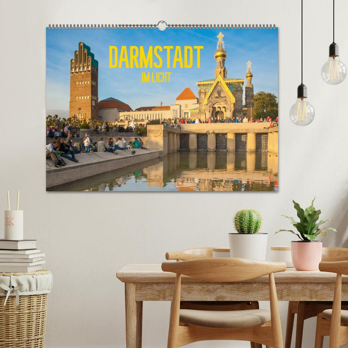 Darmstadt im Licht (CALVENDO Wandkalender 2025)