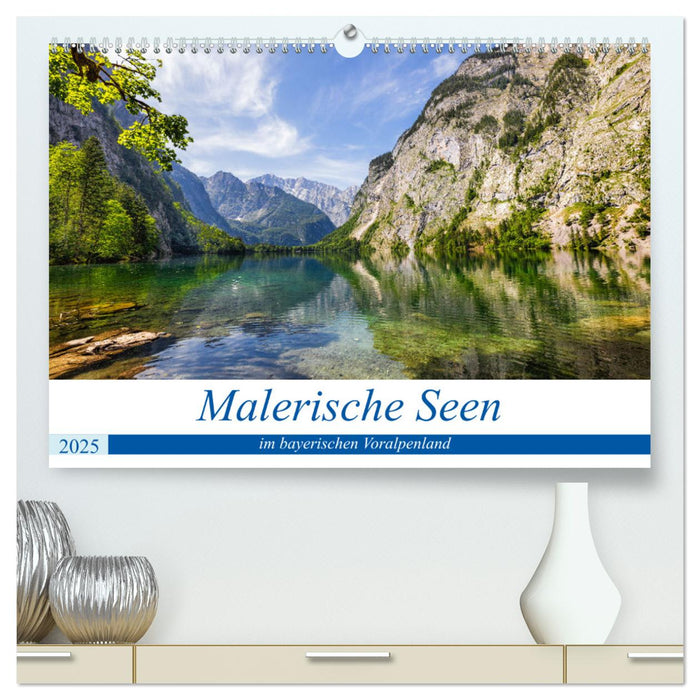 Malerische Seen im bayerischen Voralpenland (CALVENDO Premium Wandkalender 2025)