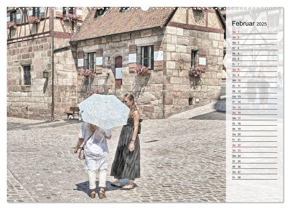 Nürnberg - Summer in the City (CALVENDO Premium Wandkalender 2025)