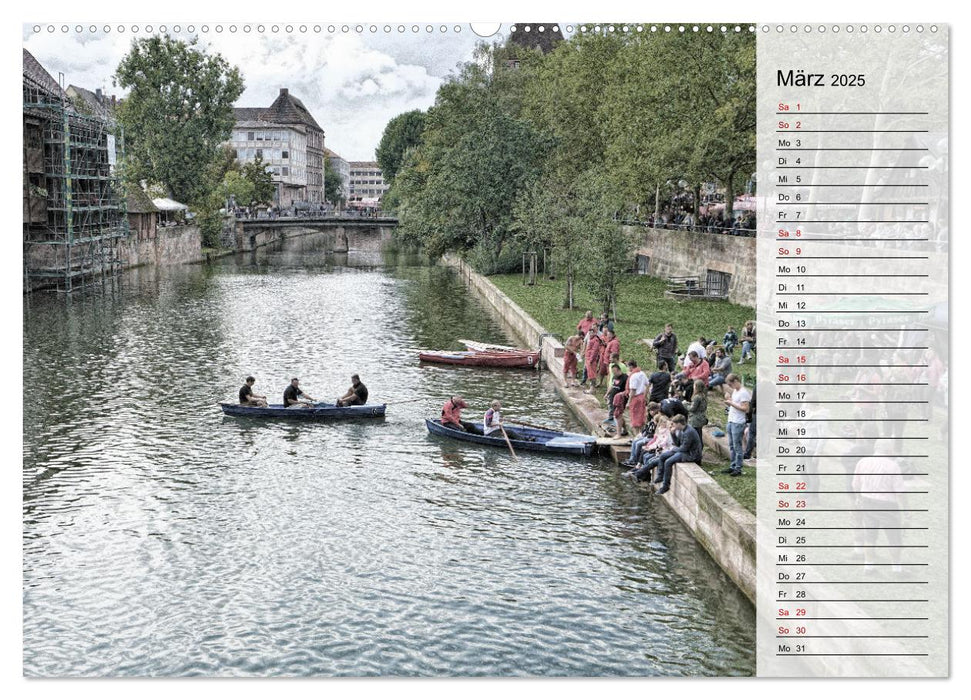 Nürnberg - Summer in the City (CALVENDO Premium Wandkalender 2025)