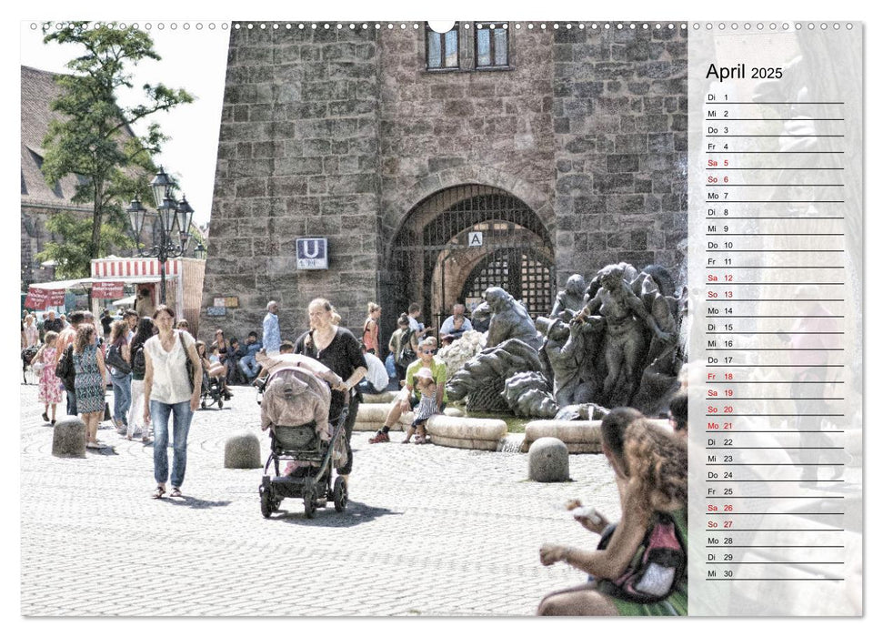 Nürnberg - Summer in the City (CALVENDO Premium Wandkalender 2025)