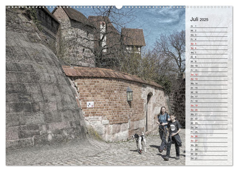 Nürnberg - Summer in the City (CALVENDO Premium Wandkalender 2025)