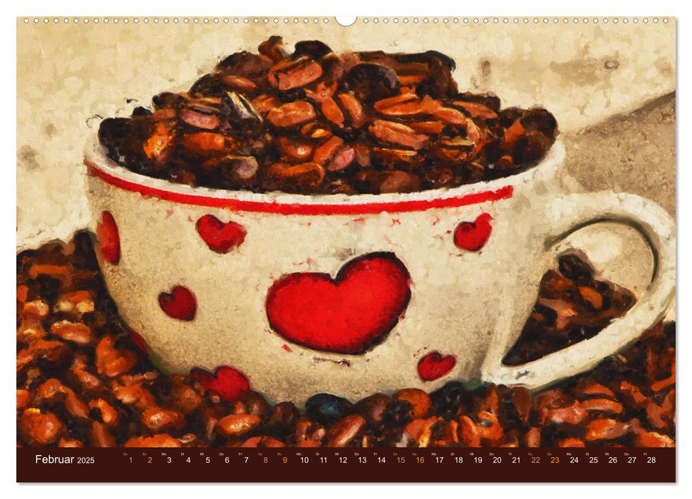 Kaffeesatz - Kunst und Tradition (CALVENDO Premium Wandkalender 2025)