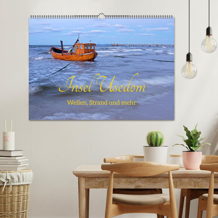 Insel Usedom - Wellen, Strand und mehr (CALVENDO Wandkalender 2025)