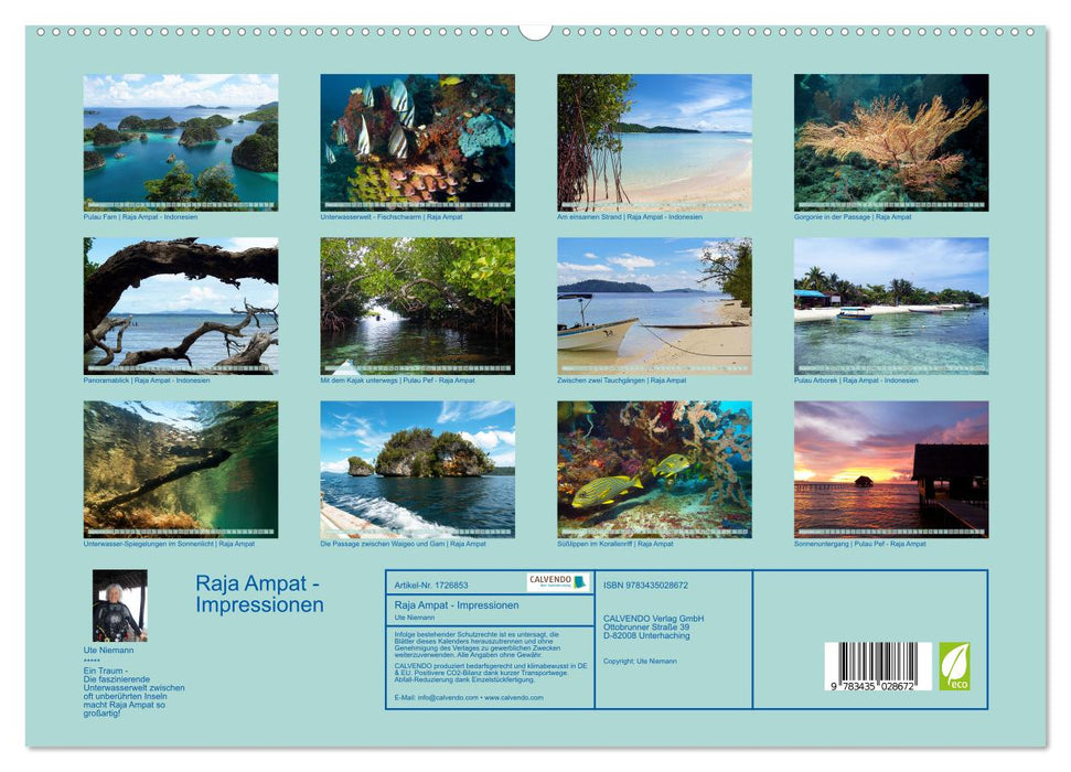 Raja Ampat - Impressionen (CALVENDO Premium Wandkalender 2025)