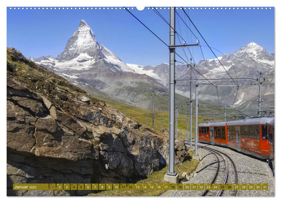 Bergwelt Zermatt (CALVENDO Wandkalender 2025)