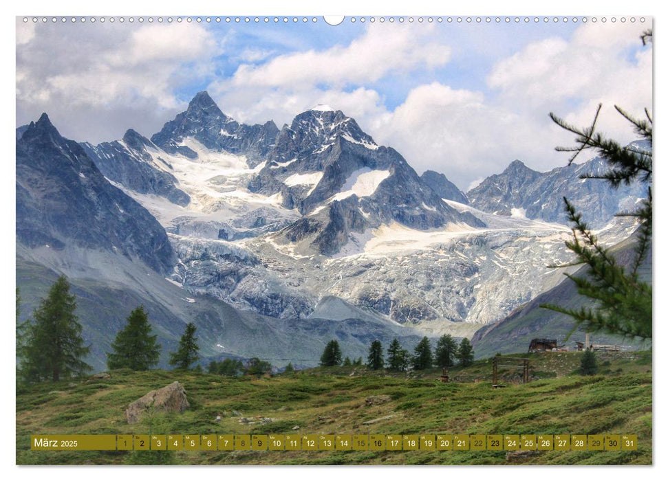 Bergwelt Zermatt (CALVENDO Wandkalender 2025)