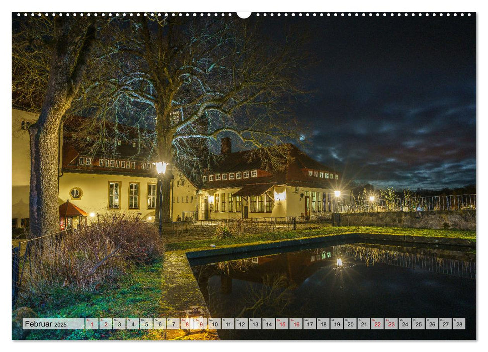 Die Burg Hohnstein im Wandel der Jahreszeiten (CALVENDO Wandkalender 2025)