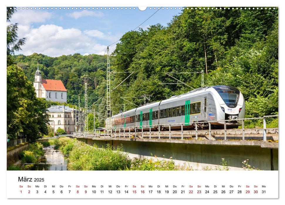 Eisenbahn in Deutschland (CALVENDO Premium Wandkalender 2025)