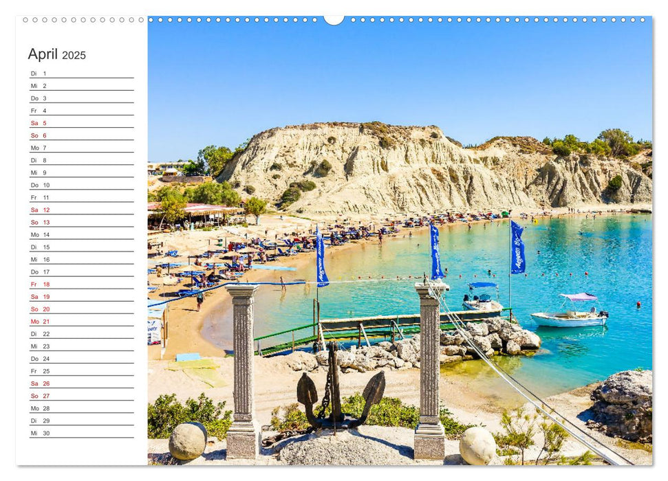 Rhodos - eine Insel zum Verlieben (CALVENDO Premium Wandkalender 2025)