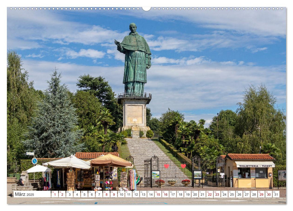 Lago Maggiore - Mediterranes Flair umgeben von Bergen (CALVENDO Wandkalender 2025)