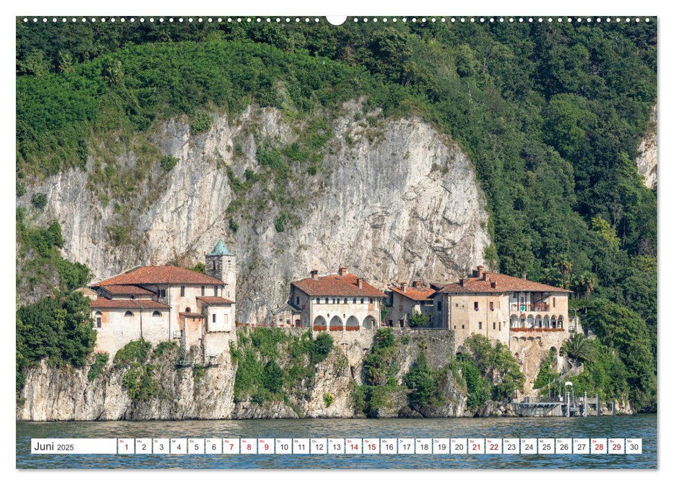 Lago Maggiore - Mediterranes Flair umgeben von Bergen (CALVENDO Wandkalender 2025)