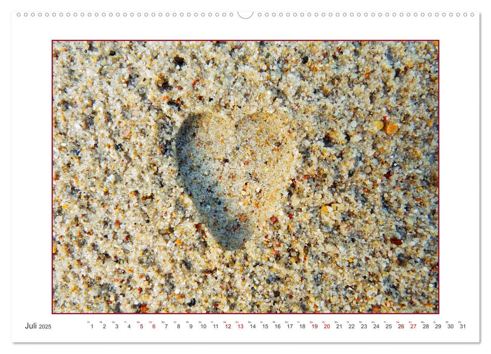 Muscheln, Steine, Sand (CALVENDO Premium Wandkalender 2025)