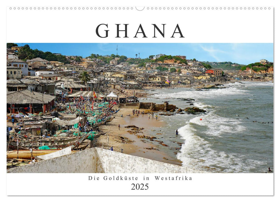 Ghana - Die Goldküste in Westafrika (CALVENDO Wandkalender 2025)