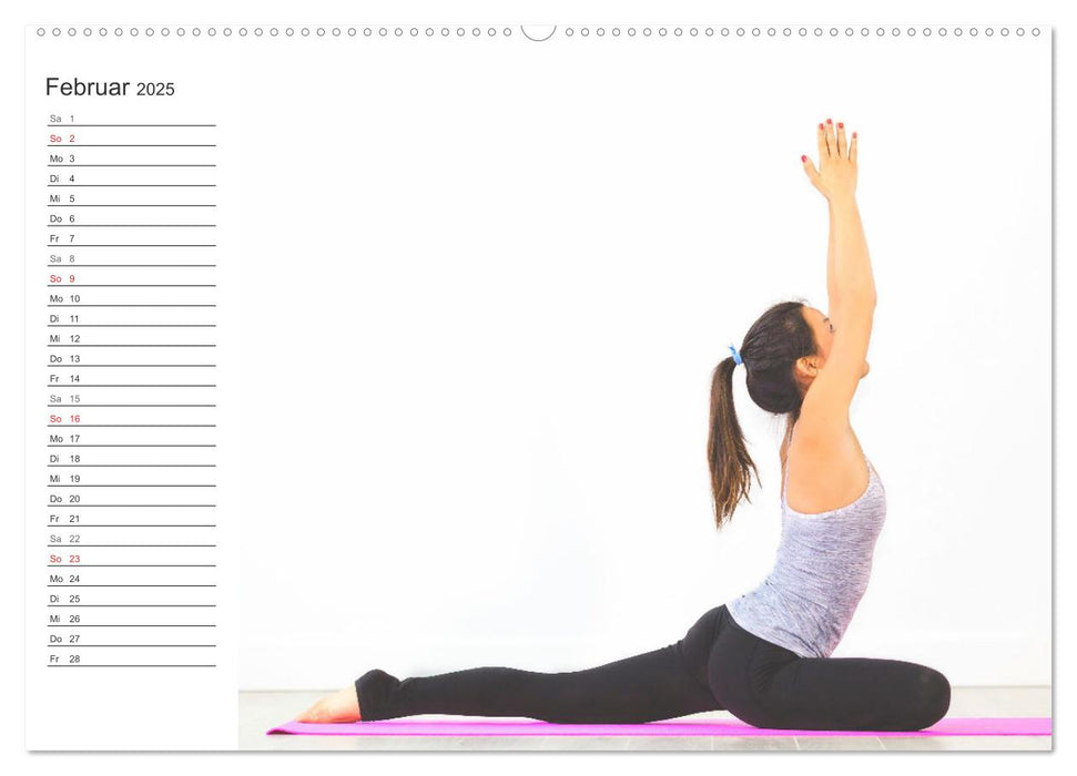 Yoga-Übungen. Geschmeidig werden und bleiben! (CALVENDO Wandkalender 2025)