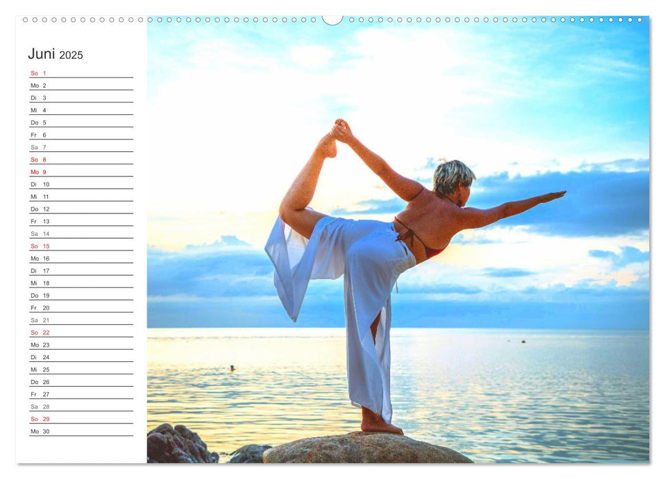 Yoga-Übungen. Geschmeidig werden und bleiben! (CALVENDO Wandkalender 2025)