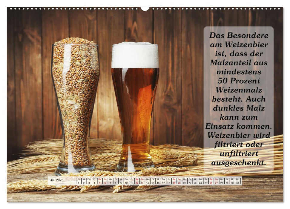 Wissenswertes über Bier (CALVENDO Premium Wandkalender 2025)