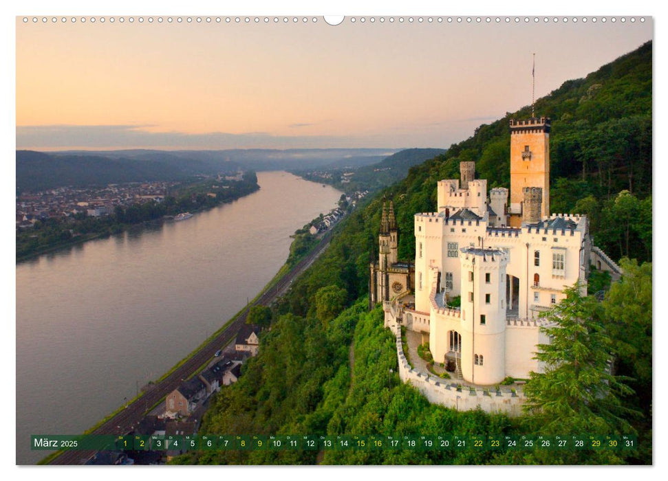 Burgenromantik am Rhein (CALVENDO Premium Wandkalender 2025)