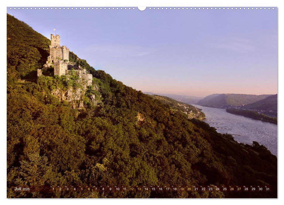 Burgenromantik am Rhein (CALVENDO Premium Wandkalender 2025)