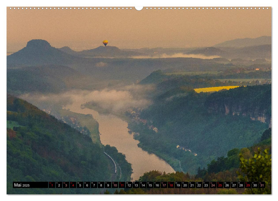 Der Lilienstein im Wandel der Jahreszeiten (CALVENDO Wandkalender 2025)