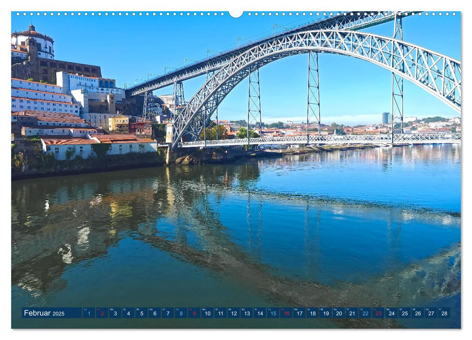 Bom Dia Schönes Porto (CALVENDO Premium Wandkalender 2025)