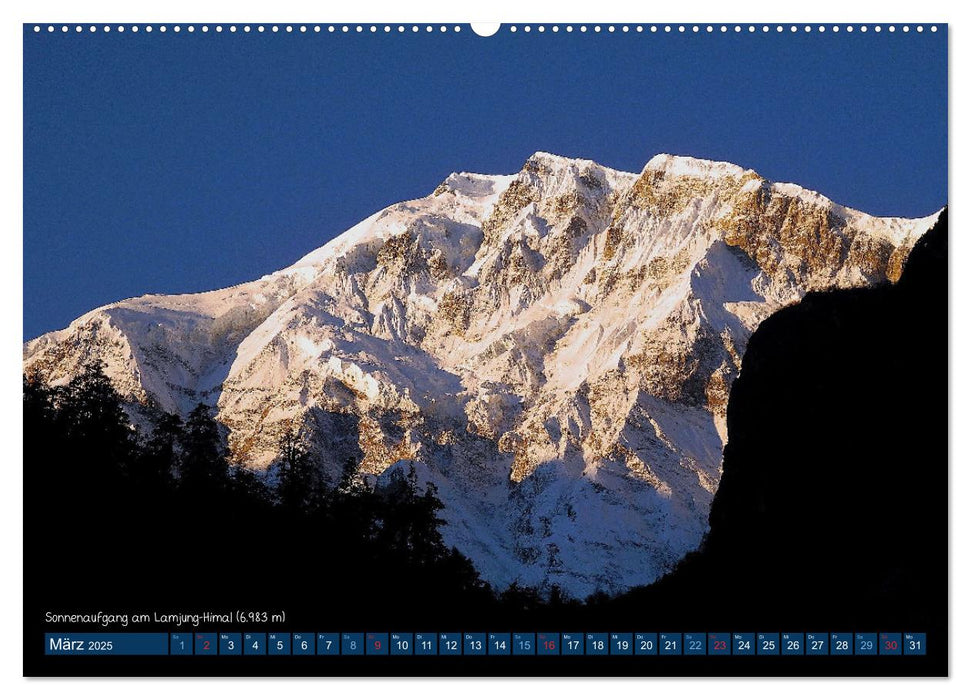 Der Annapurna Trek (CALVENDO Premium Wandkalender 2025)