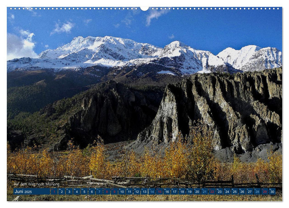 Der Annapurna Trek (CALVENDO Premium Wandkalender 2025)