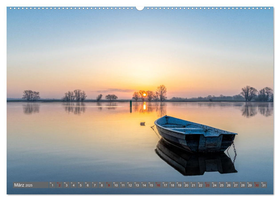 Naturlandschaft Elbe - Im Wechsel der Jahreszeiten (CALVENDO Premium Wandkalender 2025)