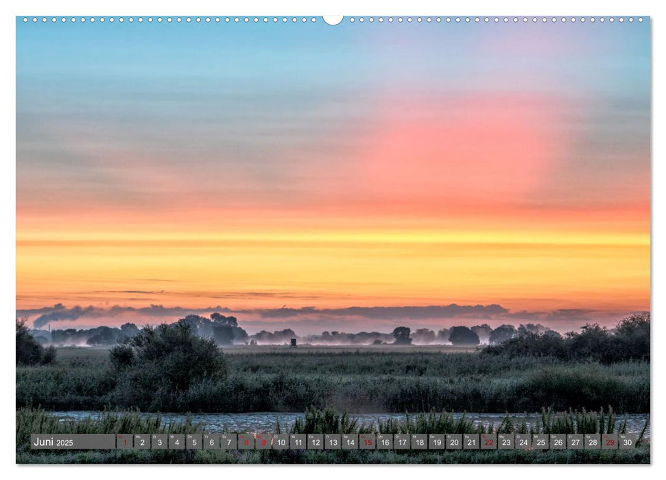 Naturlandschaft Elbe - Im Wechsel der Jahreszeiten (CALVENDO Premium Wandkalender 2025)