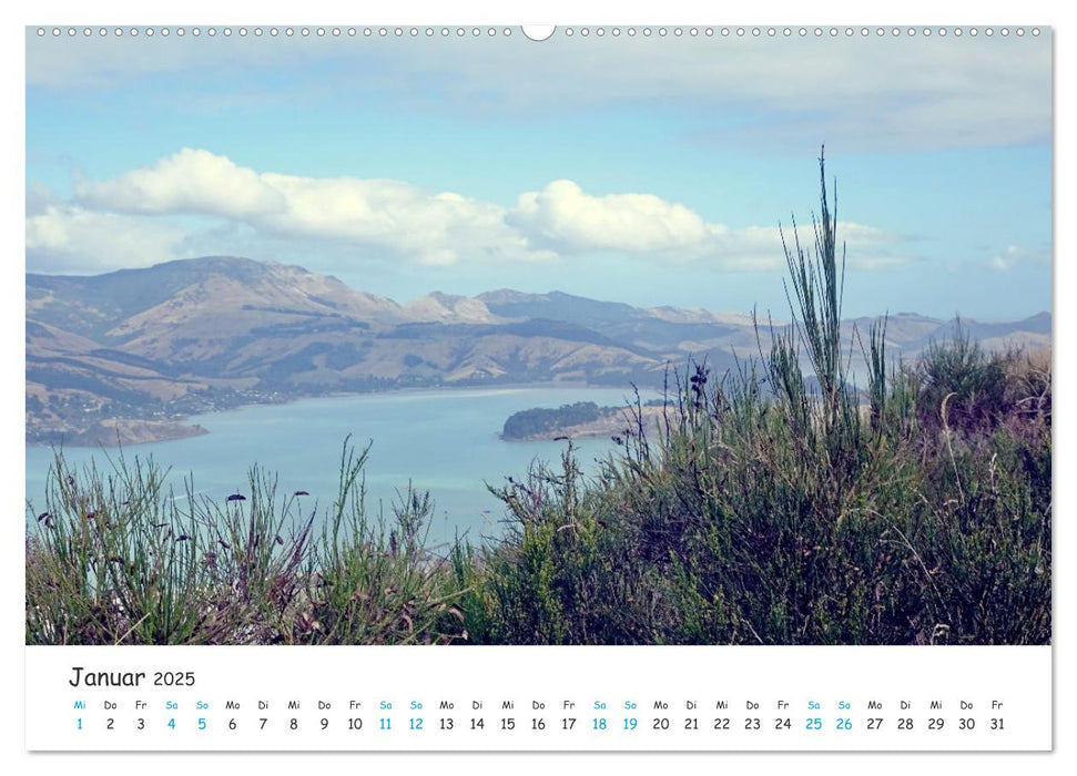 Neuseeland - Berge, Seen und Meer (CALVENDO Premium Wandkalender 2025)