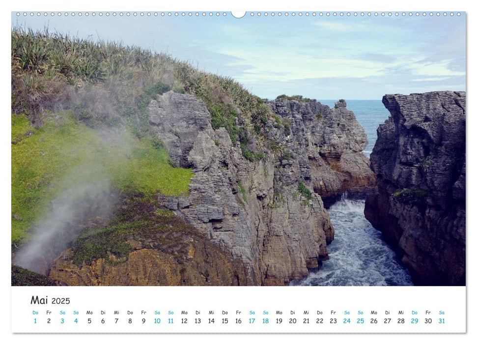 Neuseeland - Berge, Seen und Meer (CALVENDO Premium Wandkalender 2025)