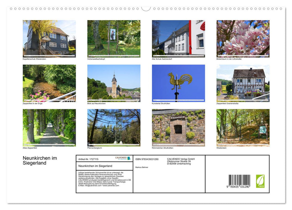 Neunkirchen im Siegerland (CALVENDO Premium Wandkalender 2025)