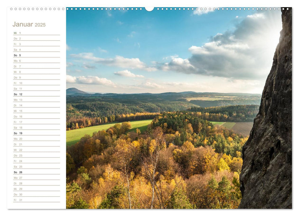 Wo Maler einst träumten – Elbsandstein (CALVENDO Premium Wandkalender 2025)