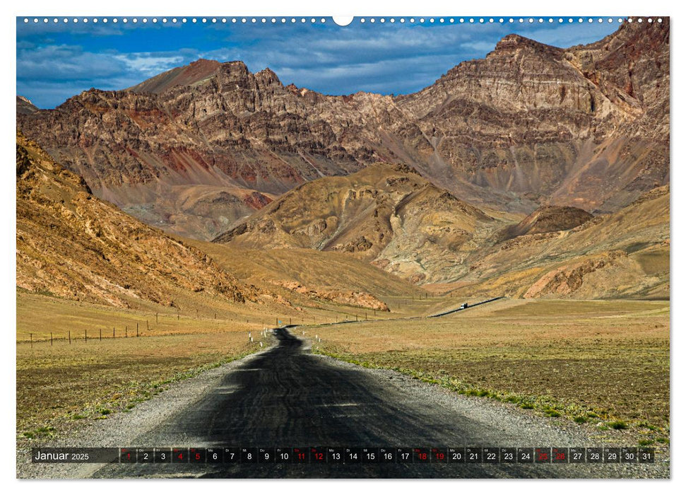 Auf der Seidenstraße durch das Pamir-Gebirge (CALVENDO Premium Wandkalender 2025)