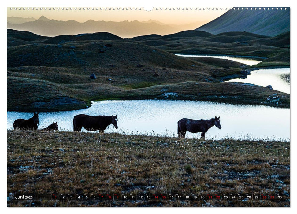 Auf der Seidenstraße durch das Pamir-Gebirge (CALVENDO Premium Wandkalender 2025)