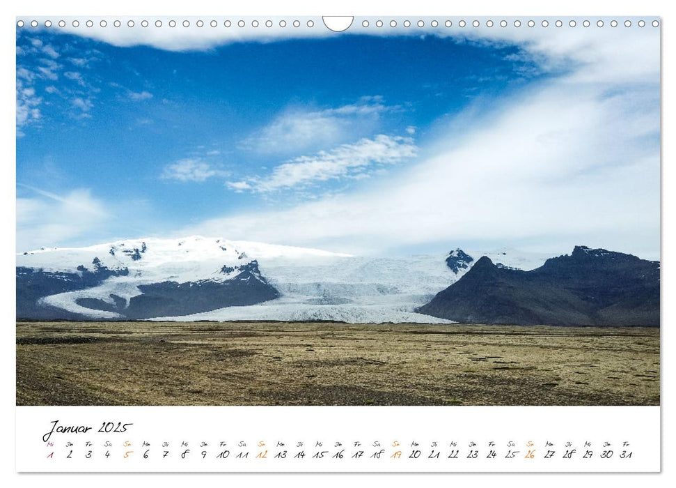 Gletscher - Die eisigen Welten von Island (CALVENDO Wandkalender 2025)