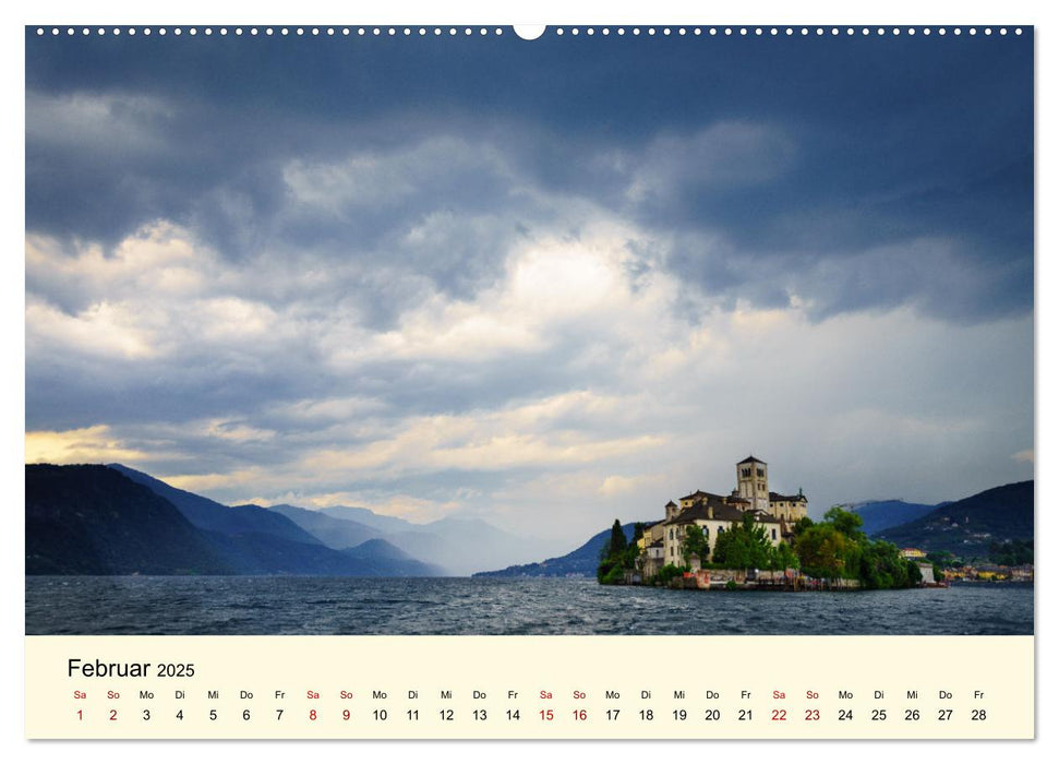 Ortasee - Perle des Piemont (CALVENDO Premium Wandkalender 2025)